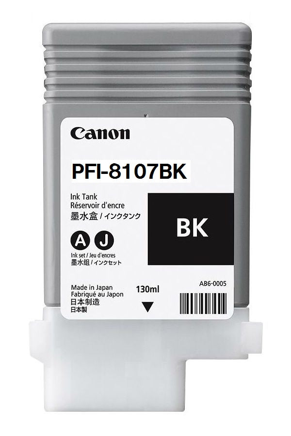 CANON PFI-8107Bk Black Ink Cartridge